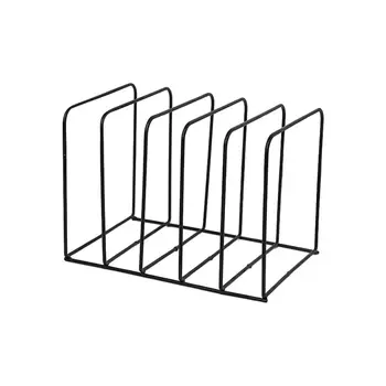 

Storage Organizer Storage Tray Geometric Wrought Iron Metal Book Stand File Desk File Rack Desktop Office Home Storage Rack