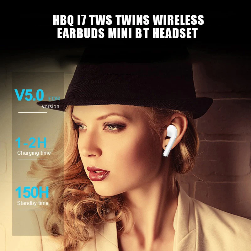 I7S-TWS Беспроводной наушники мини Портативный спортивные Шум Снижение гарнитура наушники с зарядки чехол, для iPhone, для Samsung Galaxy's, для Android