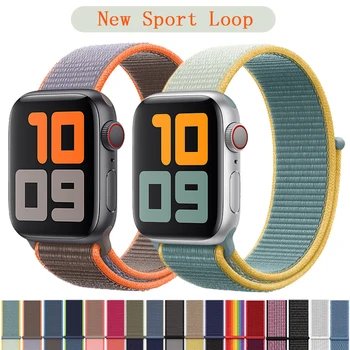 

Sport Loop Strap for Apple watch Band 5 44mm 40mm iWatch band 42mm 38mm Nylon Watchband bracelet Apple watch 4 3 2 1 38 40 44 mm