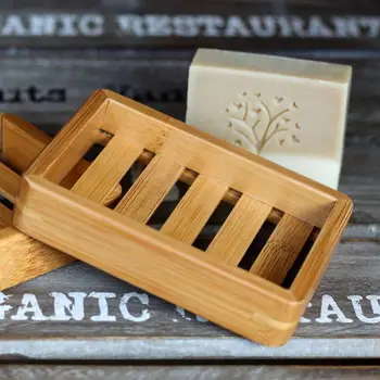 

Portable Bamboo Soap Dishes Simple Manual Drain Soap Box Bathroom Bathroom Soap Box Wooden Soap Tray Holder