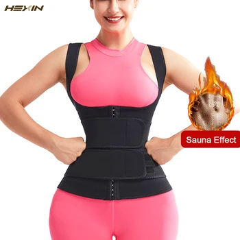 

HEXIN Neoprene Sweat Sauna Body Shapers Vest Waist Trainer Modeling Strap slimming belt Waist Cincher Corset Workout Fitness