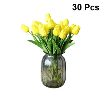 

30pcs Artificial Flower Simulation Tulip Fake Flower for Wedding Garden Decoration