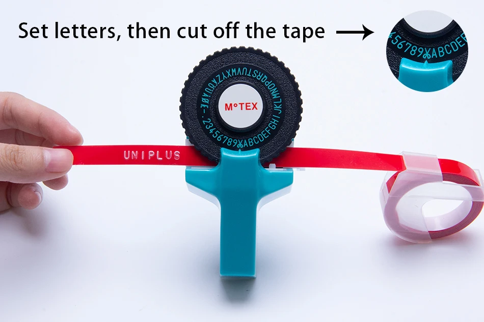 UniPlus Motex E101 производитель этикеток для Dymo 3D тиснение этикеток ленты ручная лента этикеток для принтера 9 мм ПЕЧАТНАЯ МАШИНКА