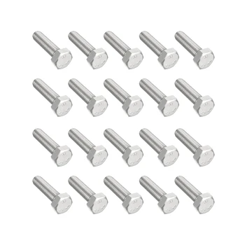 

uxcell M8 Thread 30mm 304 Stainless Steel Hex Screws Bolts Fastener 20pcs