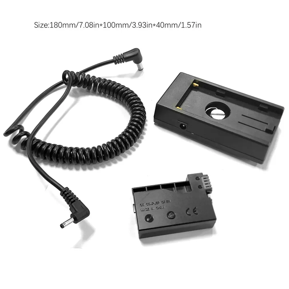 

Fake Battery F970F750 Gusset Battery Holder Mount Plate with DRE8 DC Coupler Applicable Canon DR-E8LP-E8 lp-e8 SLR Camera
