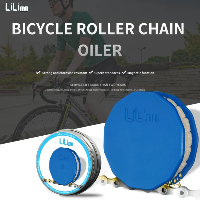 

Portable Eco-friendly Bicycle Chain Oiler Bike Care Tool Disc Design Grease Evenly Not Leak Chain Maintenance Tool