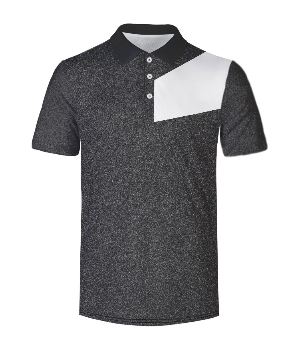 WAMNI Tennis Grey 3D Polo Shirt Gradient Dry Slim Popular Black Striped Loose Streetwear Turn-down Collar Polo-shirt Breathable