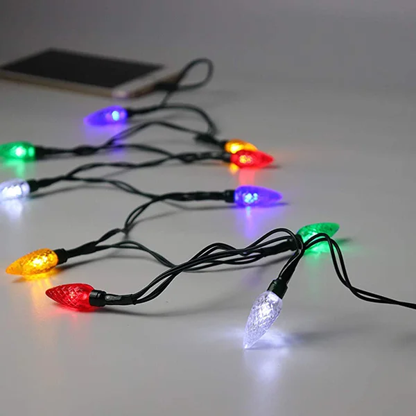 Рождественский светодиодный кабель Смартфон Зарядка через usb кабель(с светодиодный светильник s) украшения комнаты ночной Светильник для phone 5/6/7/8 s/plus/11pro