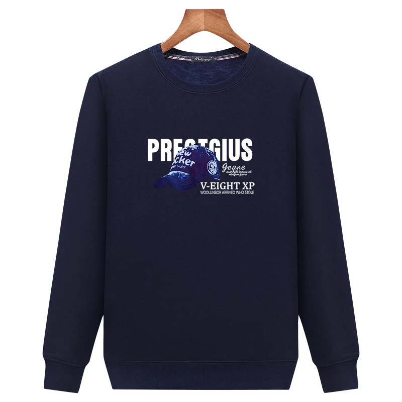 

Men Sweatshirts Plus Velvet To Keep Warm 2021 New Winter Thick Male Pullover Letter American Style Plus Size 4XL 5XL H53