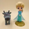 Экшн-фигурки из мультфильма Disney, украшения для торта, игрушки «Холодное сердце», Эльза Олаф, спирт огня, для мальчиков и девочек, принцесса, пластиковые игрушки на день рождения ► Фото 3/5