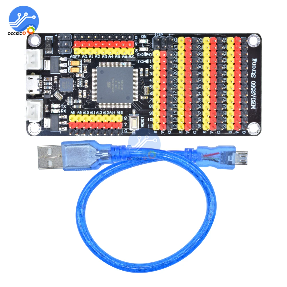 Placa de programación para Arduino MEGA2560 R3, módulo de expansión de microcontrolador, placa de programación para Arduino MEGA2560 R3, serie DM Strong ATMEGA16U2 ATMEGA2560