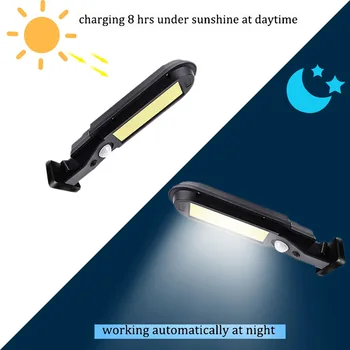 

Solar Street Night Light 100COB Motion Sensor Waterproof Path Wall Lamp