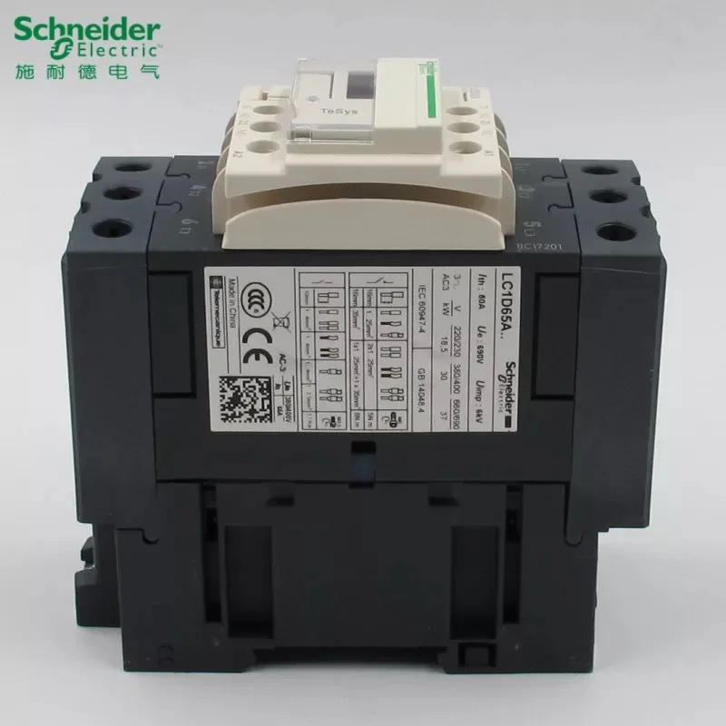 Schneider  TeSys D 3  ˱-  AC-3, LC1D65A * 7C AC24V-380V 65A 50/60HZ