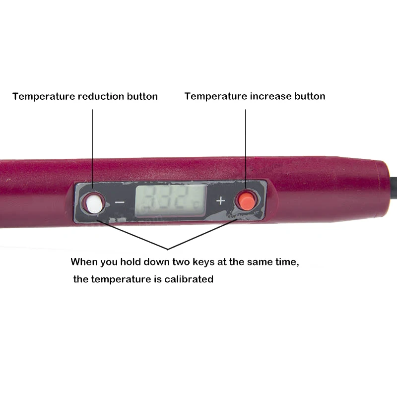 HOT-936H 80 Вт 220 В ЖК-цифровой термостат регулируемый бессвинцовый Электрический паяльник Мини паяльная станция ЕС вилка(красный