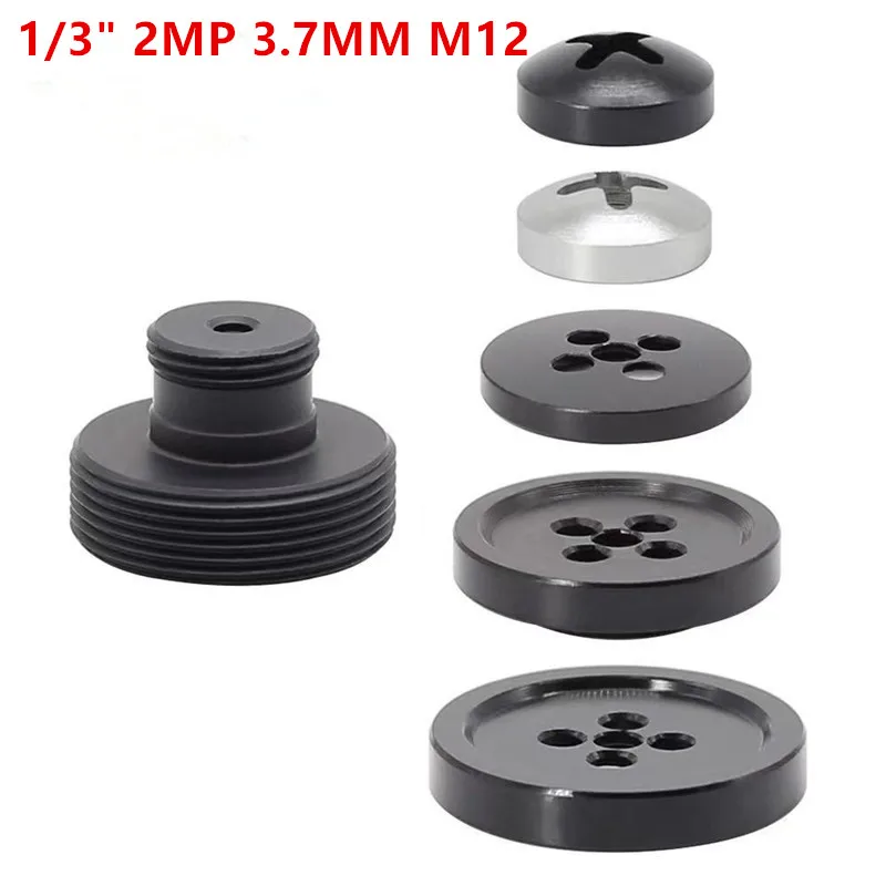 

1/3" New Screw for CCTV Camera 3.7mm Lens 2.0MP Wide-Angle 92 Degree M12 x 0.5 Mount Button Lens For CCTV Security Camera