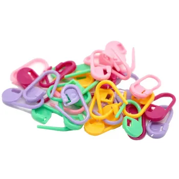 

20/60/80/200PCs Plastic Knitting Stitch Marker Locking Ring Holders Needle Clip Crochet Hook Colorful DIY Craft Sewing Tools