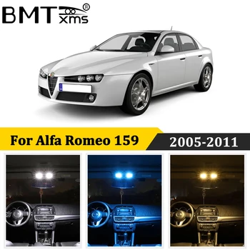 

BMTxms 17Pcs Car LED Interior Map Dome Light License Plate Lamp Kit For Alfa Romeo 159 2005-2011 Auto Accessories