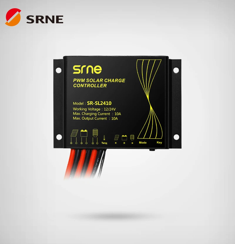 

SRNE SR-SL2410 12V/24V 10A PWM LED Solar Controller IP68 waterproof Solar Charger Controller for street lamps monitoring devices