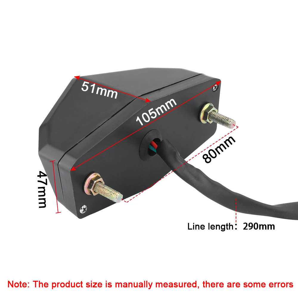 12V Motorcycle LED Rear Tail Light Brake Taillight Turn Signal Light Stop Lamp U