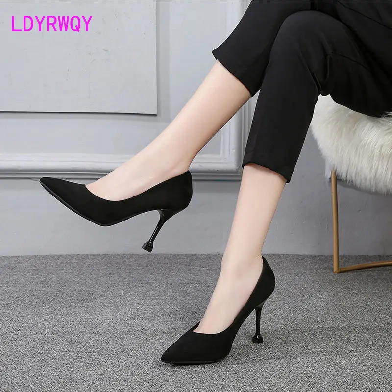Black high heels women 2021 summer 
