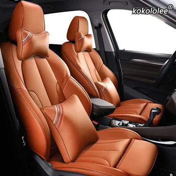 

kokololee Custom Leather car seat cover For CHANGAN CS35 CS75 CS15 CS95 CS55 Benben EV MINI LOVE Yuexiang V3 V5 V7 CX20 car seat