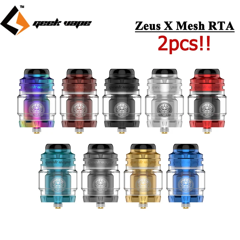 2 шт. испаритель GeekVape Zeus X Mesh RTA Tank электронная сигарета атомайзер вейп 4 5 мл