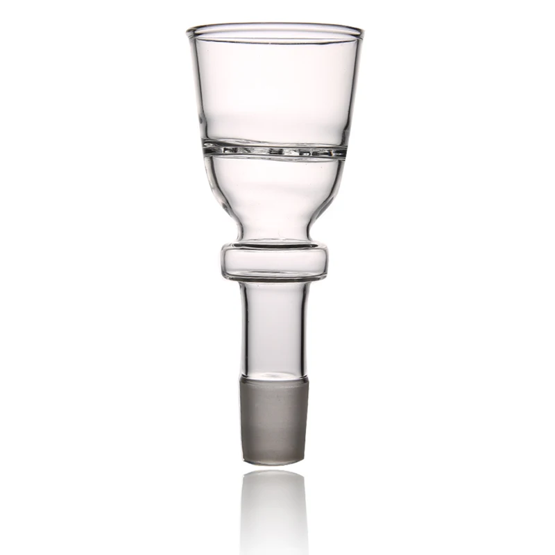 1PC H 24MM DIA AL FAKHER CLEAR GLASS DEEP FLAVOR TOBACCO CHICHA BOWL MALE CONNECTOR BIG SHISHA HOOKAH HEAD NARGILE SMOKING PARTS