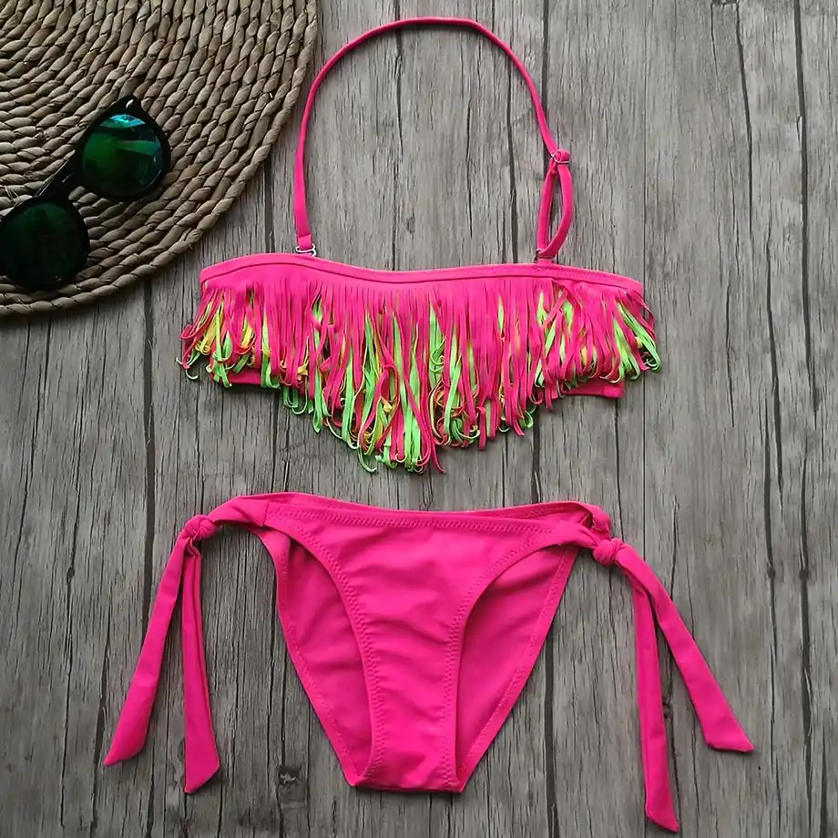 maillot de bain a frange