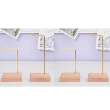 

4Pcs Hanging Jewelry Tree Organizer Metal Rack for Holding Women Jewelries Earrings Rings Necklaces Ear Stud Pendant