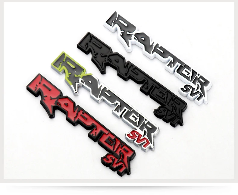 anime car decal Car Rear Badge Sticker Fender Trunk Decorative Emblem For Ford Raptor SV1 F150 F250 F350 Mustang Mondeo 5 Kuga RANGER Fiesta funny car stickers