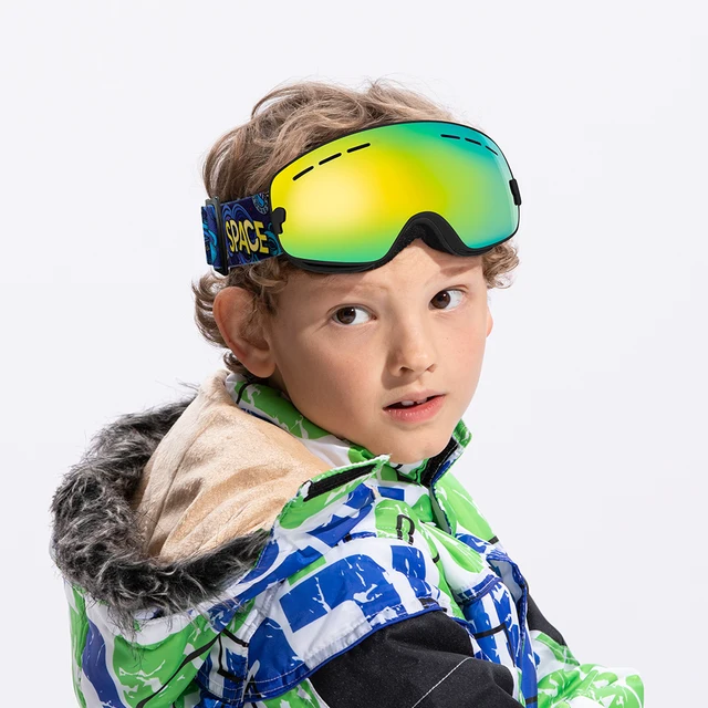 COPOZZ Brand Kids Ski Goggles 4-15 years old Professional Anti-fog Child Snowboard Goggles Double UV400 Kids Skiing Mask Glasses 4