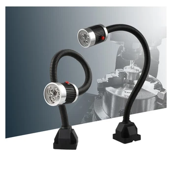

9w 1080lm White Long Arm Professional led machine tool light 630mm Industrial CNC Lathe Milling Machine Work Light Table Lamp