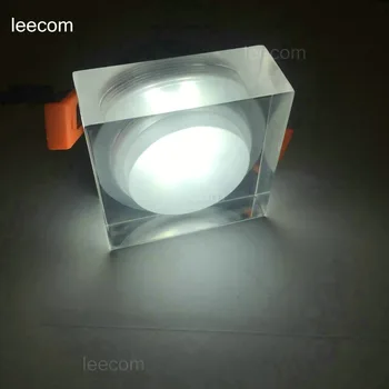 

Led Spotlight 5w 7w 4pcs/lot Led Roundsquare Down Light Acrylics 220v Recessed Led Retail 5 years Warranty time