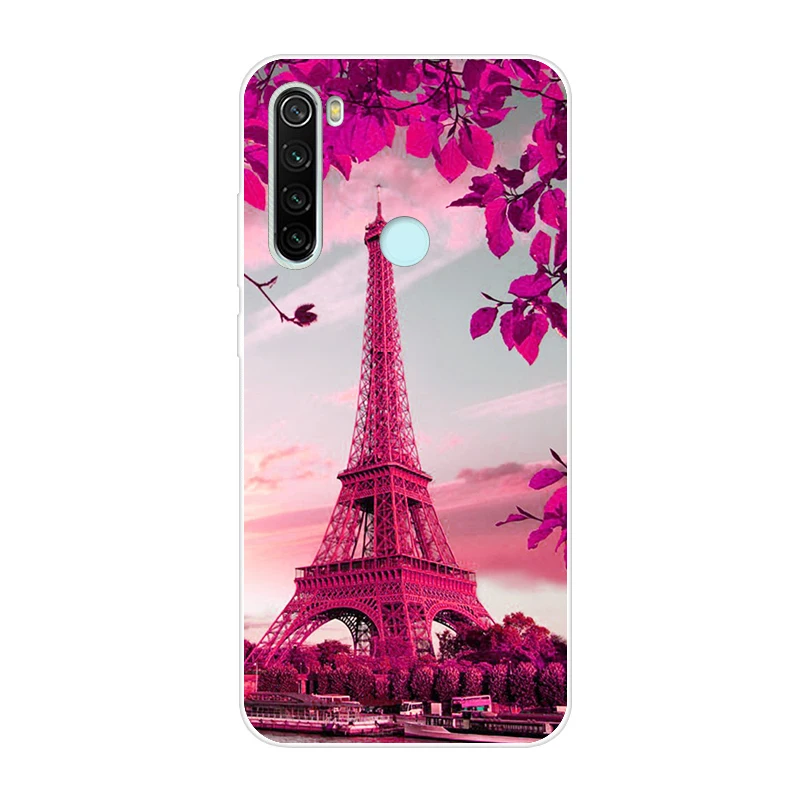 Темно-бордовый Чехол из ТПУ для Xiaomi Redmi Note 8, мягкий силиконовый чехол для Xiaomi Redmi Note 8 Pro, чехол для Redmi Note8 8Pro, чехол для телефона с рисунком - Цвет: Темно-бордовый