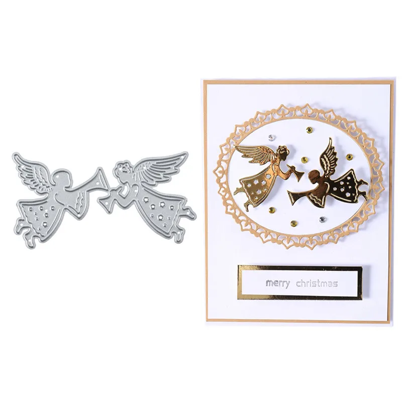 

DiyArts Cherub Angel Christmas Dies Metal Cutting Dies New 2019 for Card Making Scrapbooking Die Cut Stencil Craft Dies