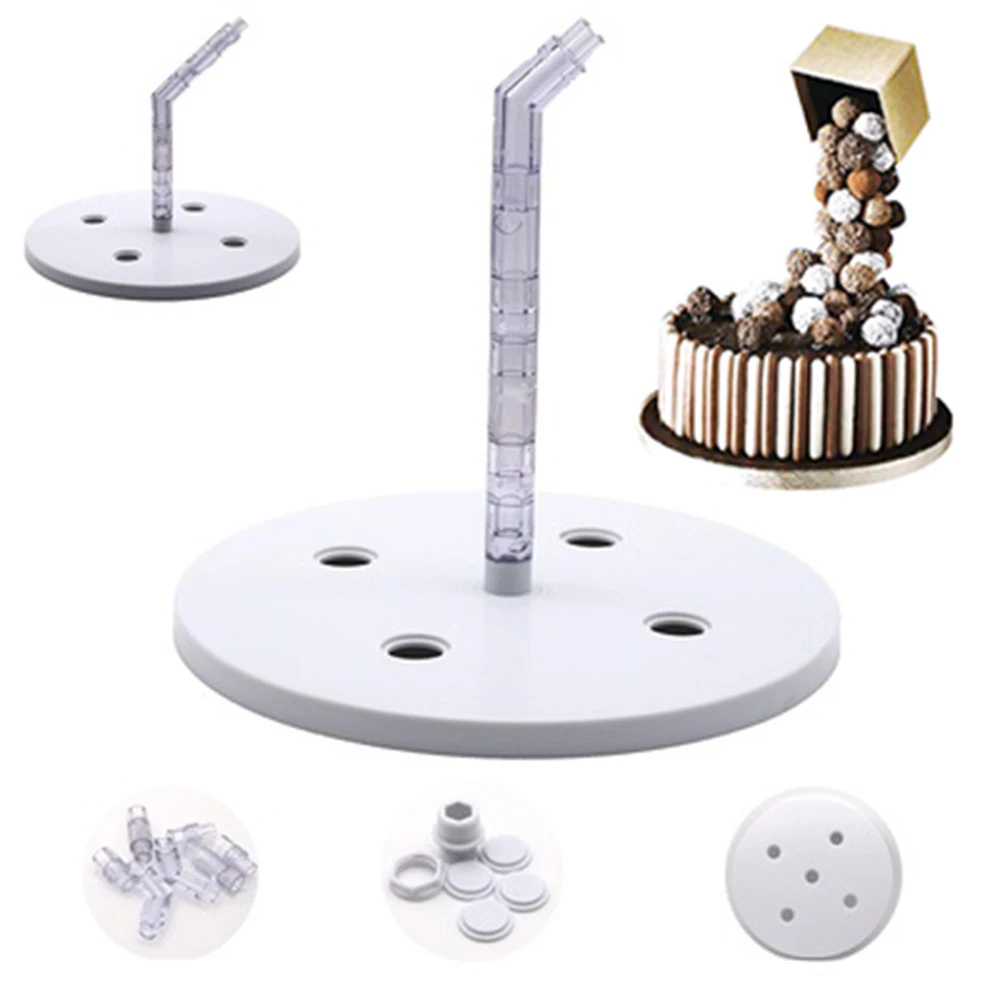

Cake Support Structure Frame Anti Gravity Cake Pouring Kit Hanging Decorative Cake Stand Birthday Wedding Party DIY Cake Tools