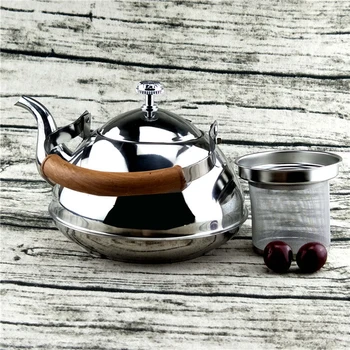 

Hot Home Hotel Kitchen Stainless Steel Whistling Drink Tea Kettle Pot With Handle Stove Top Safe Cookware Kitchen Tool