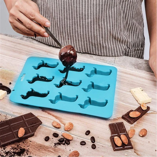 Dino Silicone Chocolate Mould Dinosaur ice Cube Tray Craft Fun