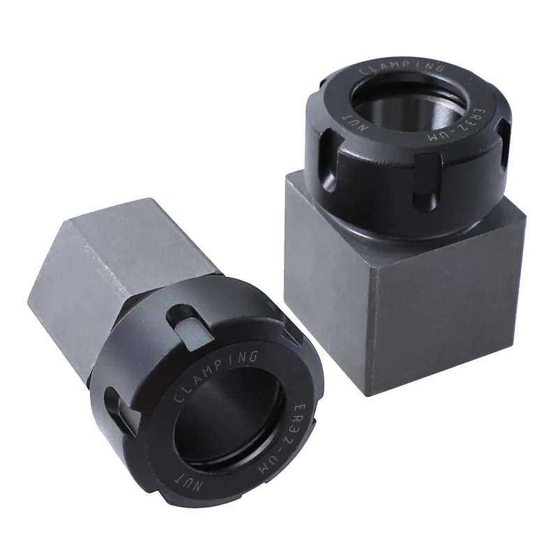 ER32 Square Collet Chuck Block Hard Steel Spring Chuck Holder For CNC