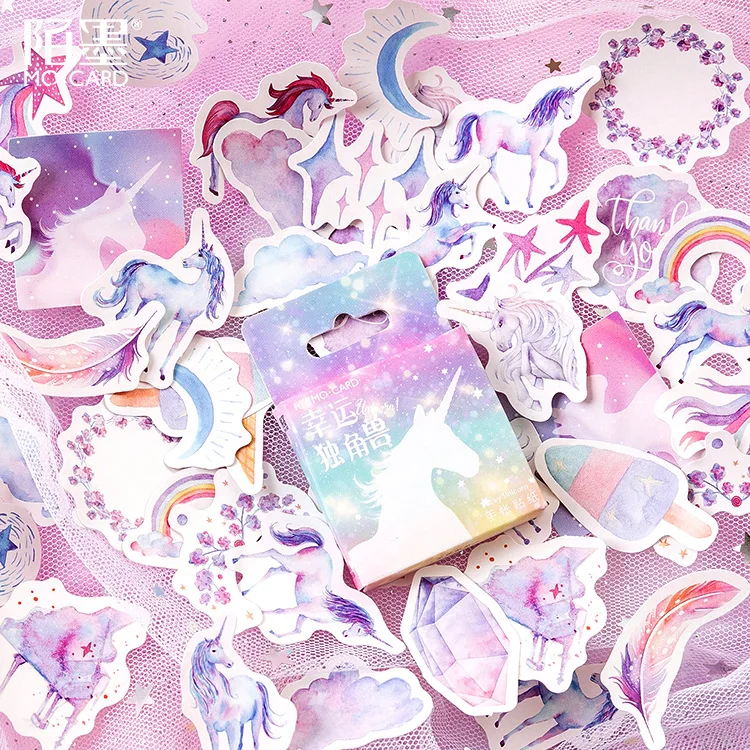 40pcs/lot Lucky Unicorn Wall Sticker Beautiful Butterfly for Kids Room Decals Home Decoration On the | Дом и сад