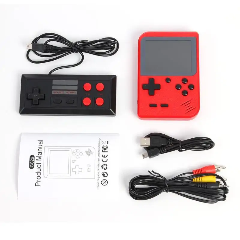

500 Games 800mAh Battery Retro Video Handheld Game Console+Gamepad LCD Game Player Support Dropshipping