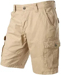Short Cargo en sergé de coton pour homme, vêtement de Combat décontracté, été 
