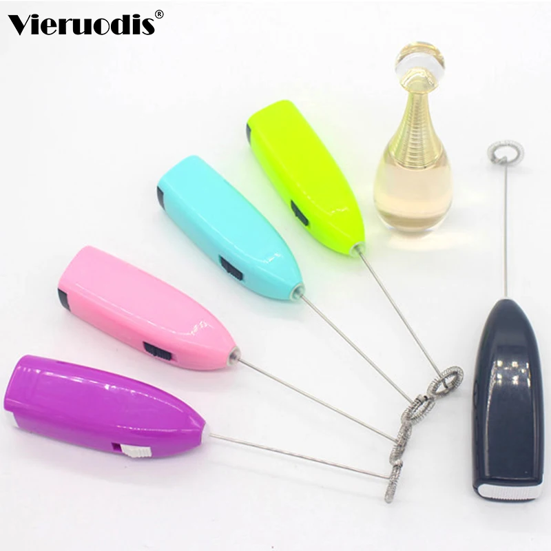 

1pc Milk Drink Coffee Whisk Mixer Electric Egg Beater Frother Foamer Mini Handle Stirrer Practical Kitchen Cooking Tool