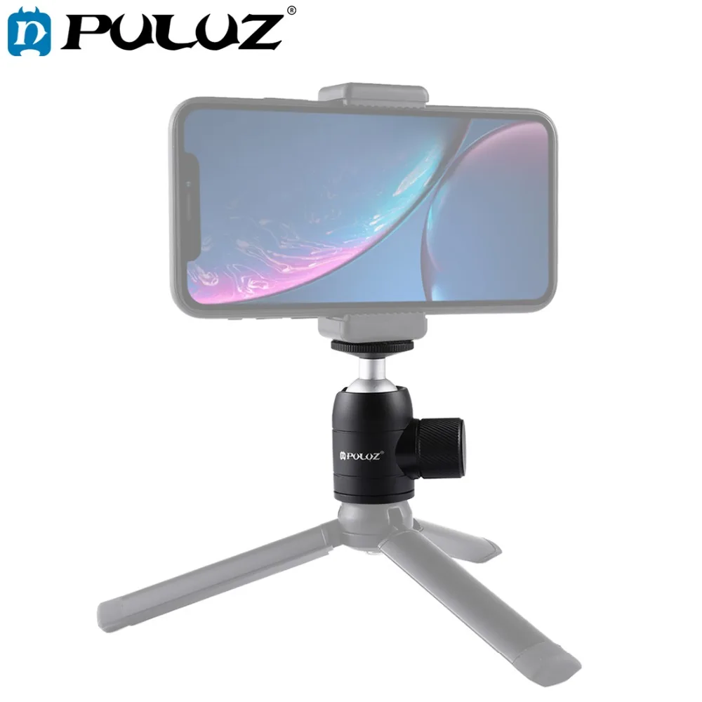 

PULUZ Mini 360 Degree Panoramic 90 Degree Tilt Metal Ball Head Tripod Mount for DSLR & Digital Cameras