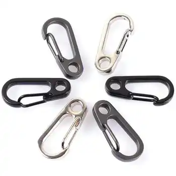 

30pcs Mini Carabiner Keychain Key Ring Clips Snap Hook Carabiner Climbing Camping Hanging Buckles Outdoor Hiking Spring Clasp