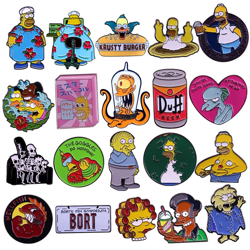 

DZ827 Wholesale Anime Collection Enamel Pin Brooches Women Men Lapel Pins for backpacks Bags Badges Fashion Jewelry Kids Gifts