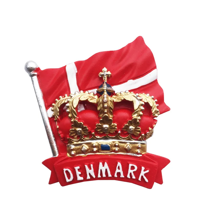 Denmark 3D Flag Royal Guard Of Honor Refrigerator Magnets Fridge Souvenirs Magnetic Decoration Articles Handicraft | Дом и сад