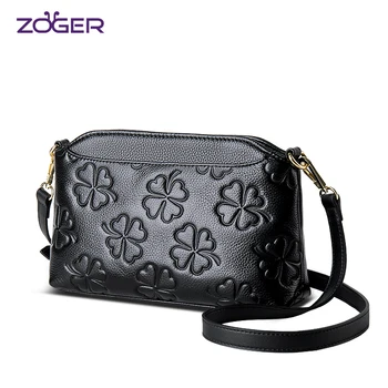 

Leather Messenger Bag WOMEN'S Bag Bag Small 2020 New Style Versitile Fashion Full-grain Leather Middle-aged Mommy Bag Shoulder