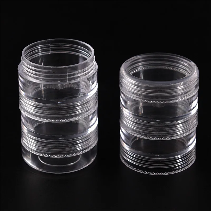 Practical Transparent 5 Slots Pills Box Medicine Box Case Organizer Holder Refillable Bottle 3 8 3 5