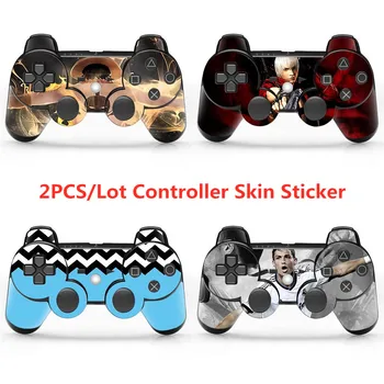 

2pcs/lot Vinyl Skin Sticker Cover 2pc Controllers Skin For Playstation3&for ps3 slim Gamepad Decal Joystick Accessories